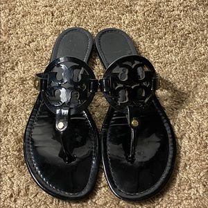 Tory Burch patent leather Miller sandal